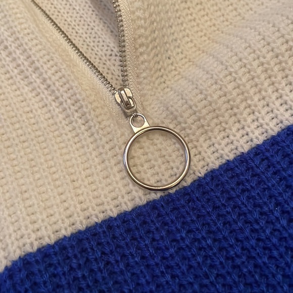 zipper knitted sweater - Picture 2 of 5